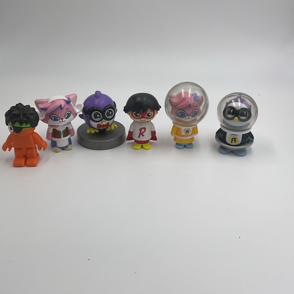 Ryan's World Figures Lot Peck Penguin Alpha Lexa Gus Red Titan Moe Frankenstein